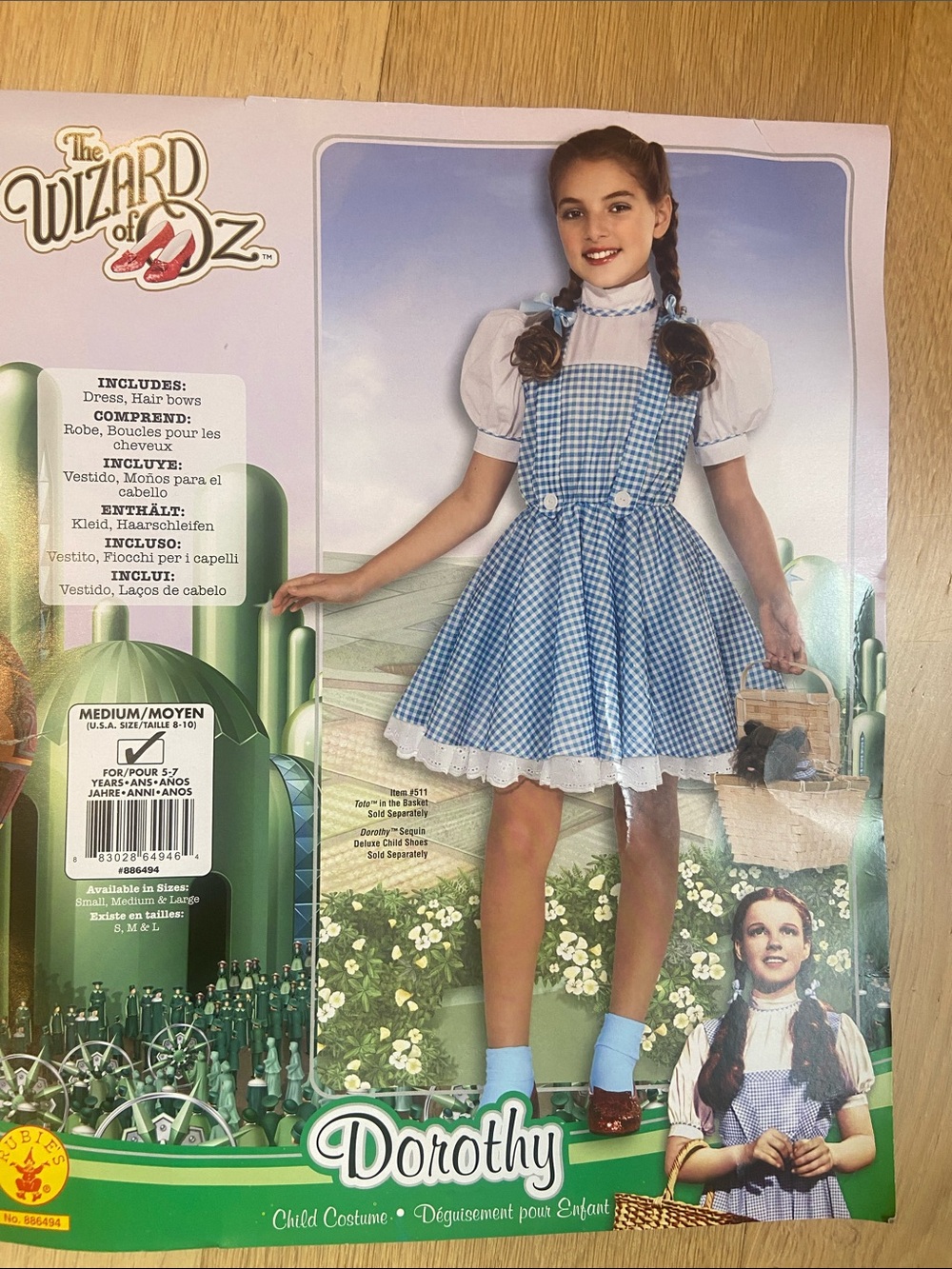 Dorothy Kids Costume - Blue Gingham Dress